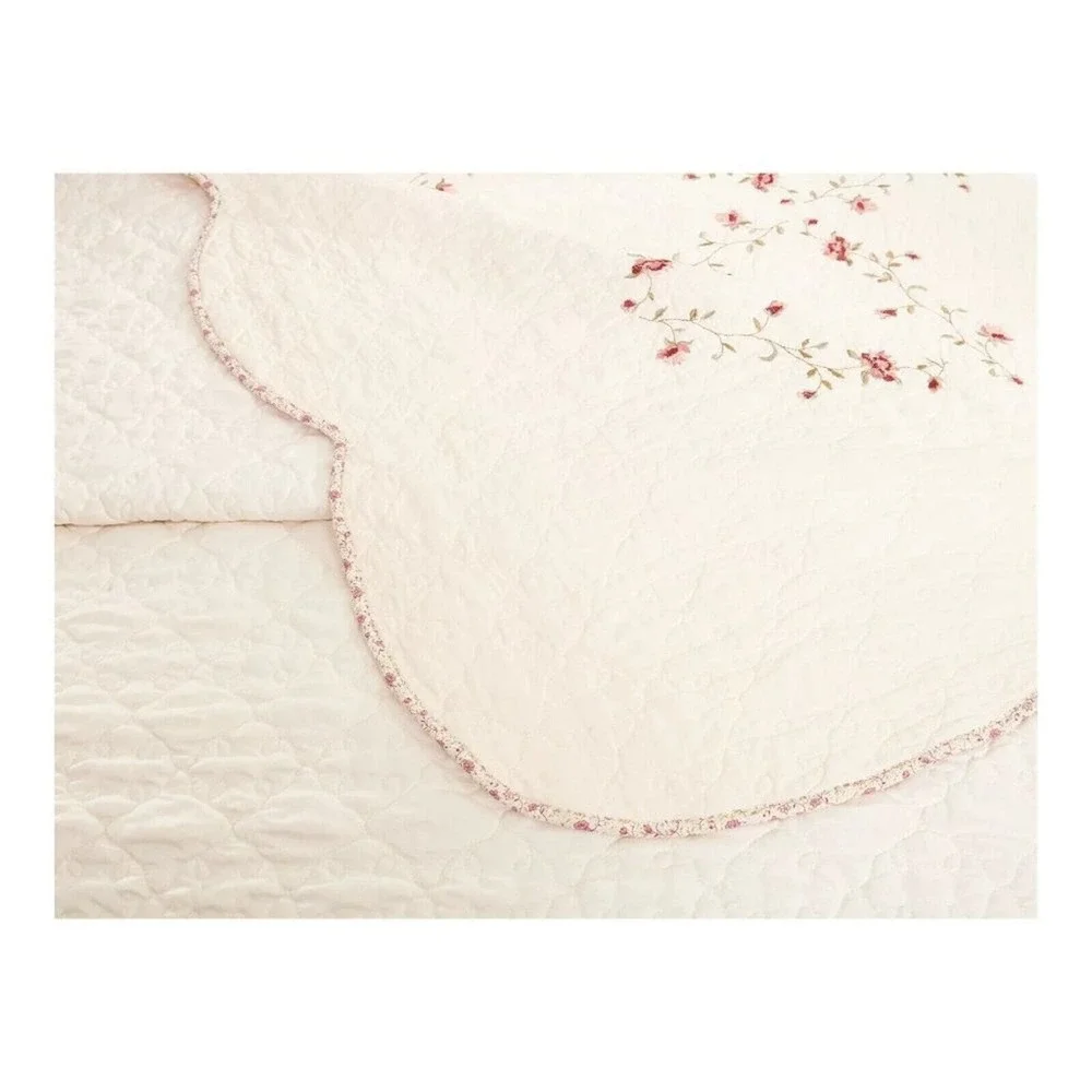 Better Homes & Gardens Hannalore 2-Piece Standard Shams Pair Cotton Ivory Floral